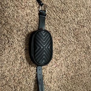 black belt and fanny pack